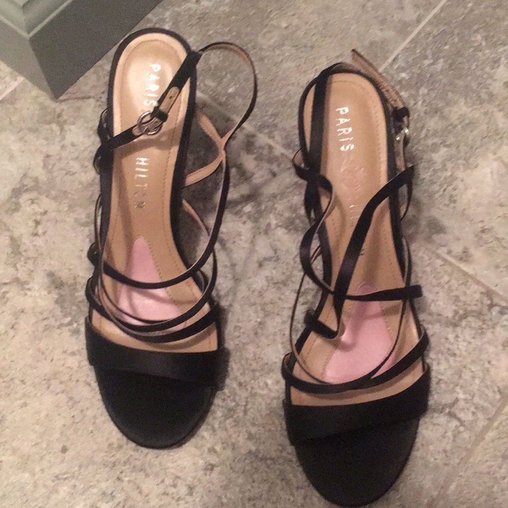 Paris Hilton strappy heels.